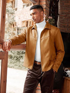 Classic Men’s Suede Jacket – Casual & Vintage Style