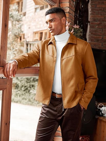 Classic Men’s Suede Jacket – Casual & Vintage Style