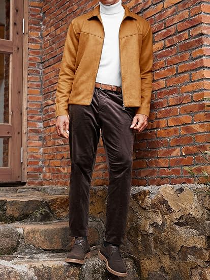 Classic Men’s Suede Jacket – Casual & Vintage Style