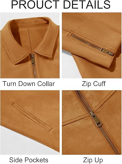 Classic Men’s Suede Jacket – Casual & Vintage Style